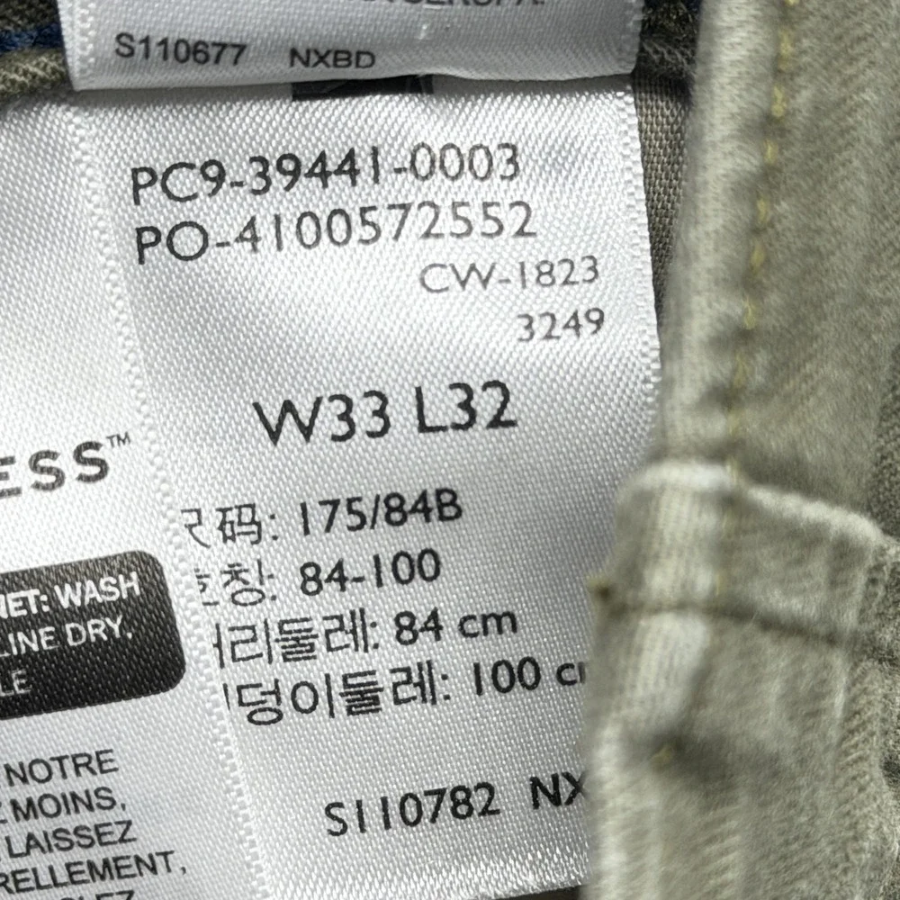 Levi's Pants‎ Mens Measured 34x30 Green Cargo Relaxed Fit Canvas Workwear